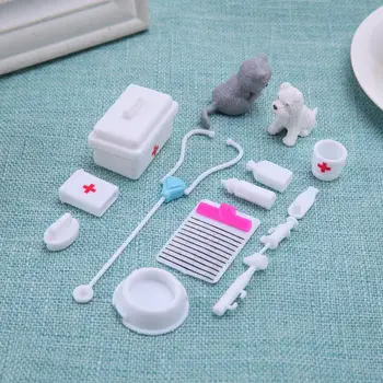 

15pcs/set Mini Plastic Puzzle Educational Toy Children Doctor Nurse Medical Role Pretend Play for Baby Baby Doll Fun Toys