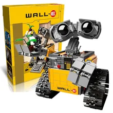 Строительные блоки модель совместима с Idea Wall E 21303 фигурка обучающая игрушка для детей подарок для мальчиков и девочек