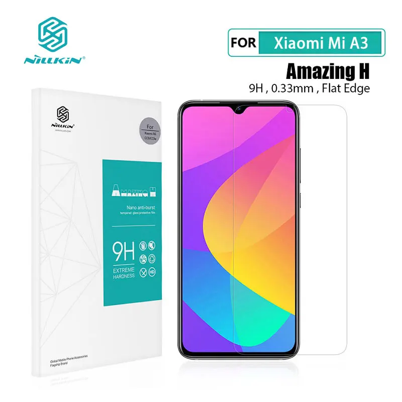 Закаленное стекло для Xiaomi Mi A3 Nillkin Amazing H + Pro 0 2 мм 2.5D Arc Защитное экрана MiA3|Защитные