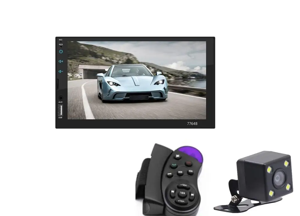 4IR and Remote Автомагнитола 2 din " HD сенсорный экран плеер mirrorlink MP5/SD/FM/MP4/USB/AUX/Bluetooth Авто Аудио для камеры - Цвет: 4IR and Remote