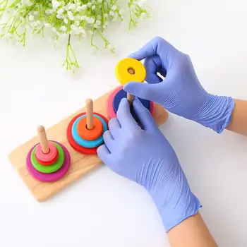 

100pcs disposable latex rubber gloves household cleaning experiment catering gloves universal left and right hand