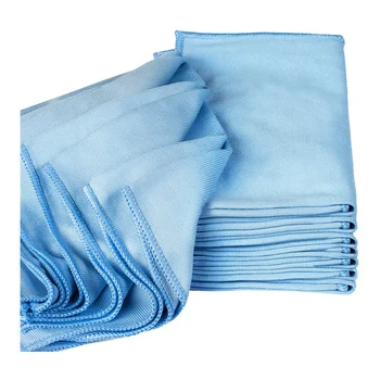 

Microfiber Glass Cleaning Cloths,Quickly Clean Windows, Windshields, Mirrors, and Stainless Steel - 8 Pack (16X16 Inch)