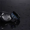 Tigrade Women Men Black Ring with Blue Line Brushed 6mm 8mm Tungsten Carbide Daily Jewelry Unisex Rings Dark 3