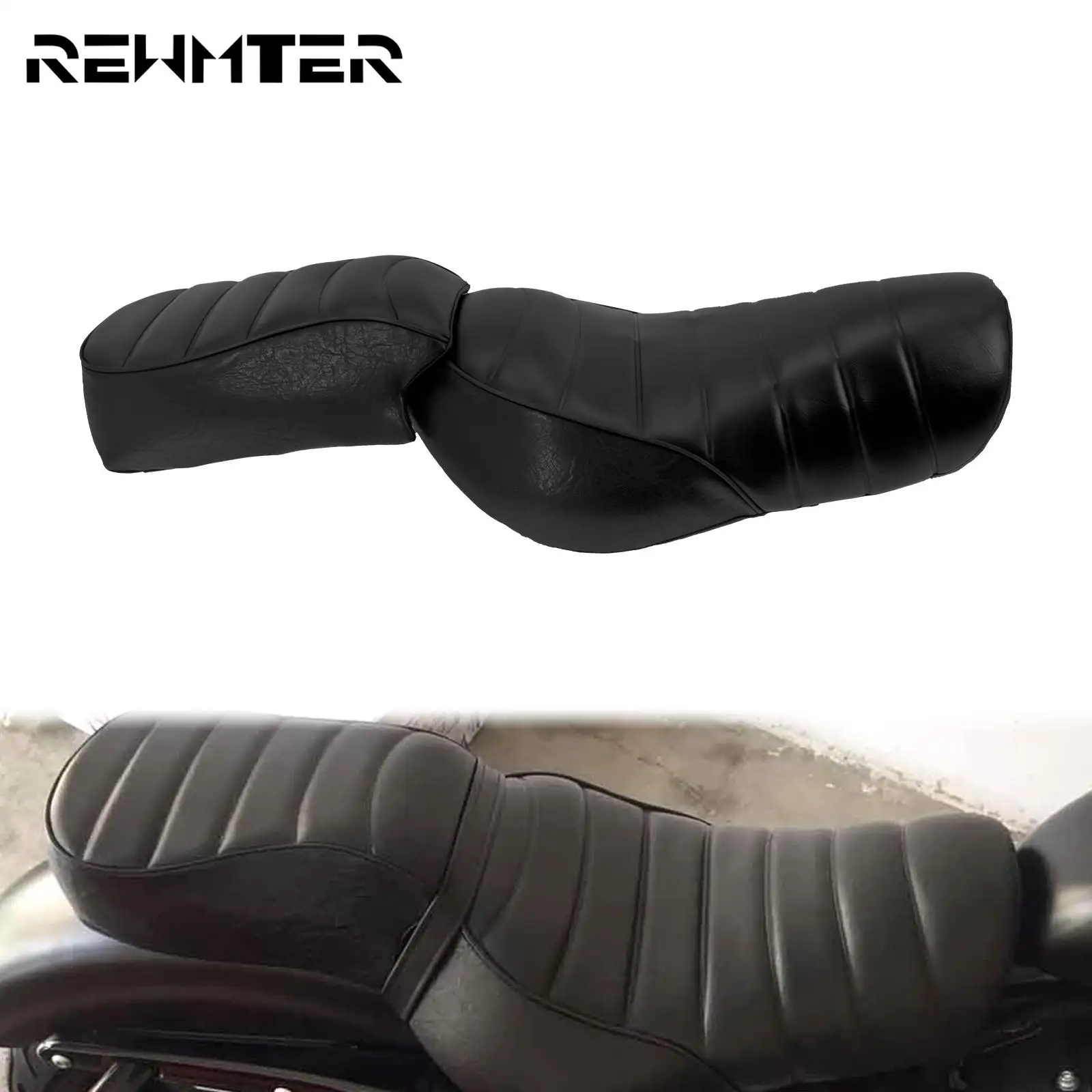 Мотоциклист водитель пассажир Pillion Solo Seat передняя задняя подушка кожаная
