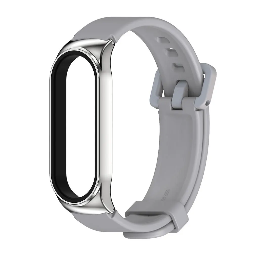 Bracelet Métal Milanais Pour Xiaomi Mi Band 9/8 – Acier Inoxydable Rose, Ajustable, Démontage Rapide