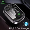 FLOVEME PD3.0 Car USB Charger for Xiaomi USB Car Phone Charger Fast Charge With FM Transmitter Bluetooth Car Kit LED MP3 Player ► Photo 1/6