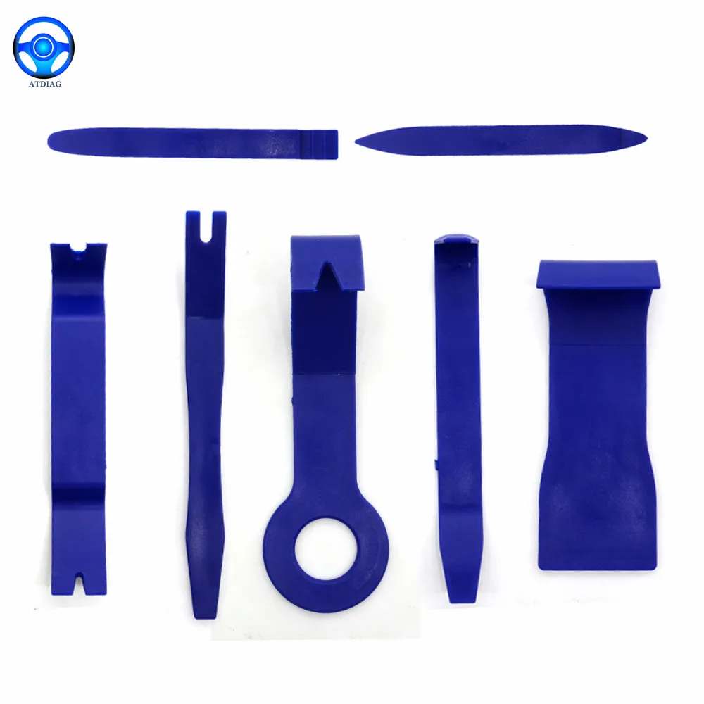 

Car Repair Tool Kit 7pcs Hard Plastic Auto Car Radio Panel Interior Door Clip Panel Trim Dashboard Removal Opening Tool Set