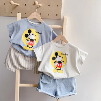 

Kids T Shirts 2020 New Spring Summer Boys Girls Cartoon Print Short Sleeve T Shirts Baby Children Cotton Tops Tees Clothes