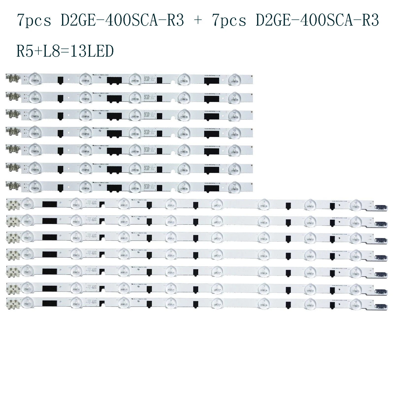 

14 шт., новые оригинасветодиодный светодиодные ленты D2GE-400SCA-R3 D2GE-400SCb-R3 для UA40F5000ARXXR 2013SVS40F L8/R5