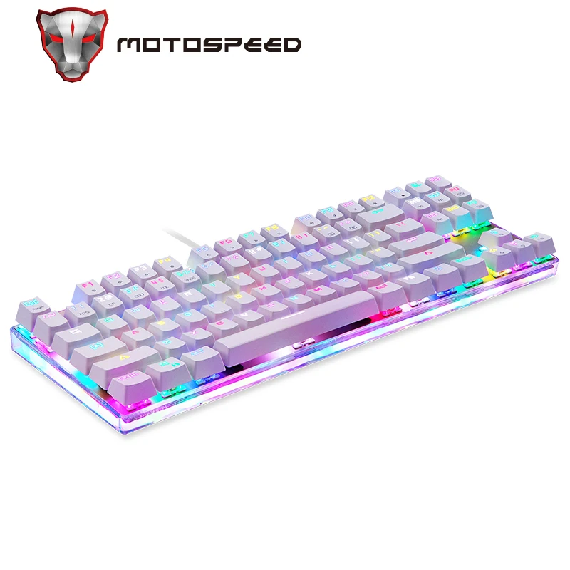 Original Motospeed K87S Gaming Mechanical Keyboard USB Wired 87 keys with RGB Backlight Red/Blue Switch for PC Computer Gamer