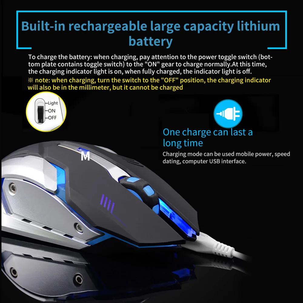 2,4G Бесшумная беспроводная мышь 1200 dpi оптическая компьютерная мышь эргономичная мышь для ноутбука 6 кнопок мышь