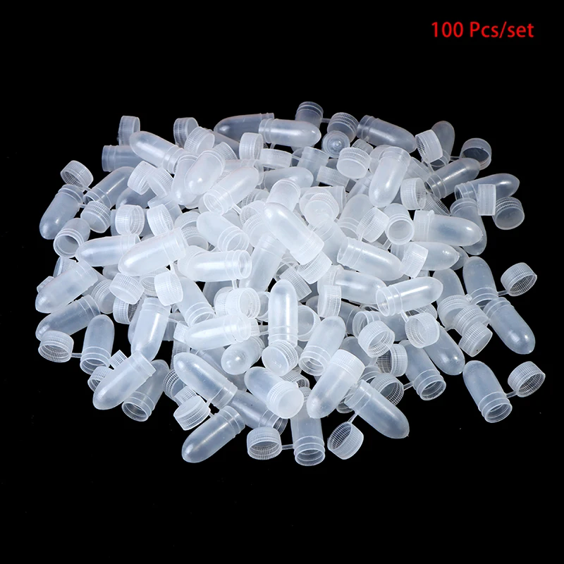 100Pcs/lot Capsule Organizer Portable Flip Lid Transparent Capsule Storage Containers Pill Box Holder Pill Case