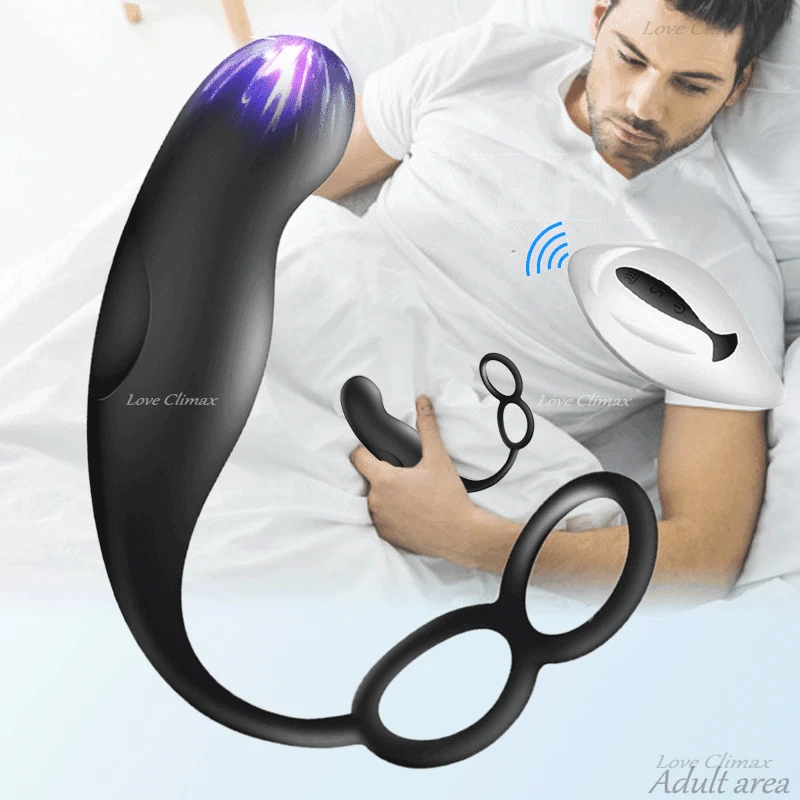 Мужская Анальная пробка вибратор с дистанционным управлением массажер простаты