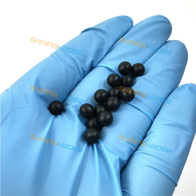 50PCS to 600PCS Diameter 4mm to 12.7mm NBR Rubber Ball Nitrile Rubber Sealing Ball NBR Have Small Mold Line