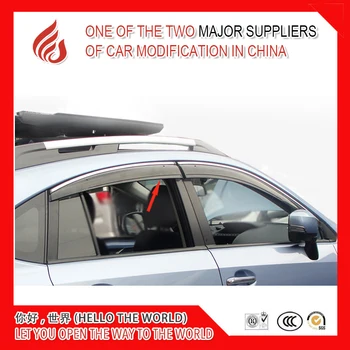 

4 Piece Injection molding trim vent shade rain sun wind deflector window visor for XV 2012-2017 2018-2019