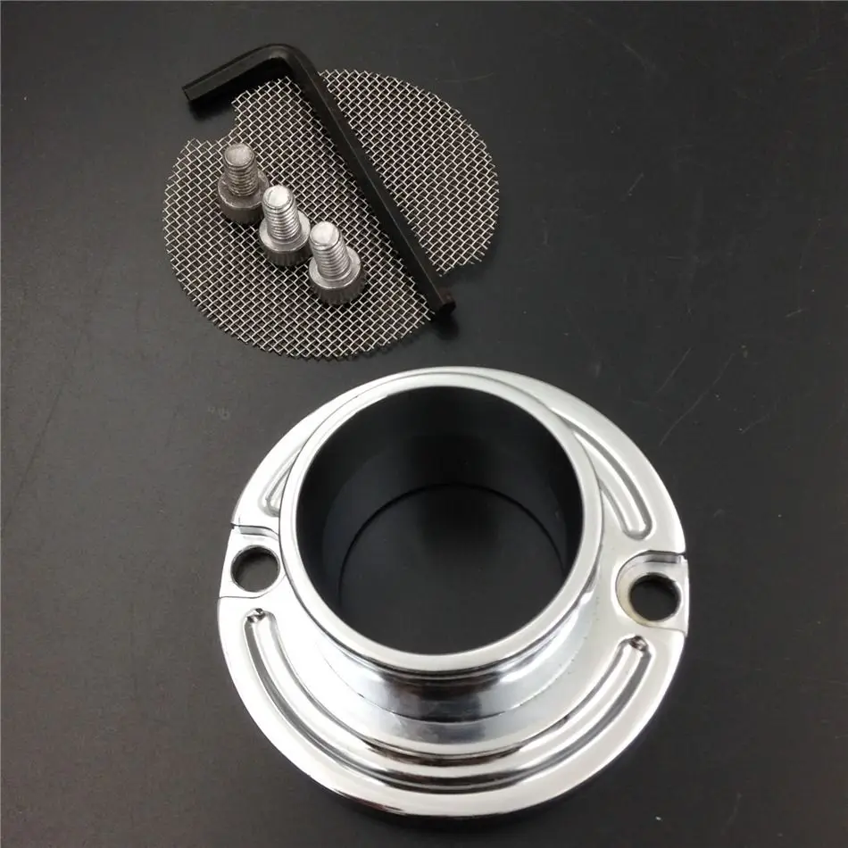 ChromeExhaustTipMufflerPowerForYamahaGrizzly80125withstock