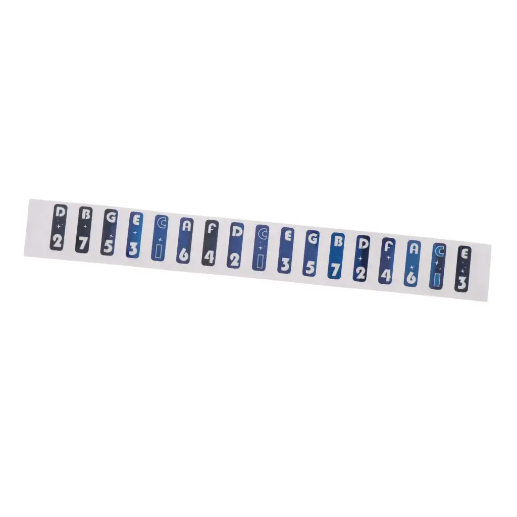Musical Scale Sticker Note Sticker for Kalimba Thumb Piano Finger Percussion 12x1.5cm
