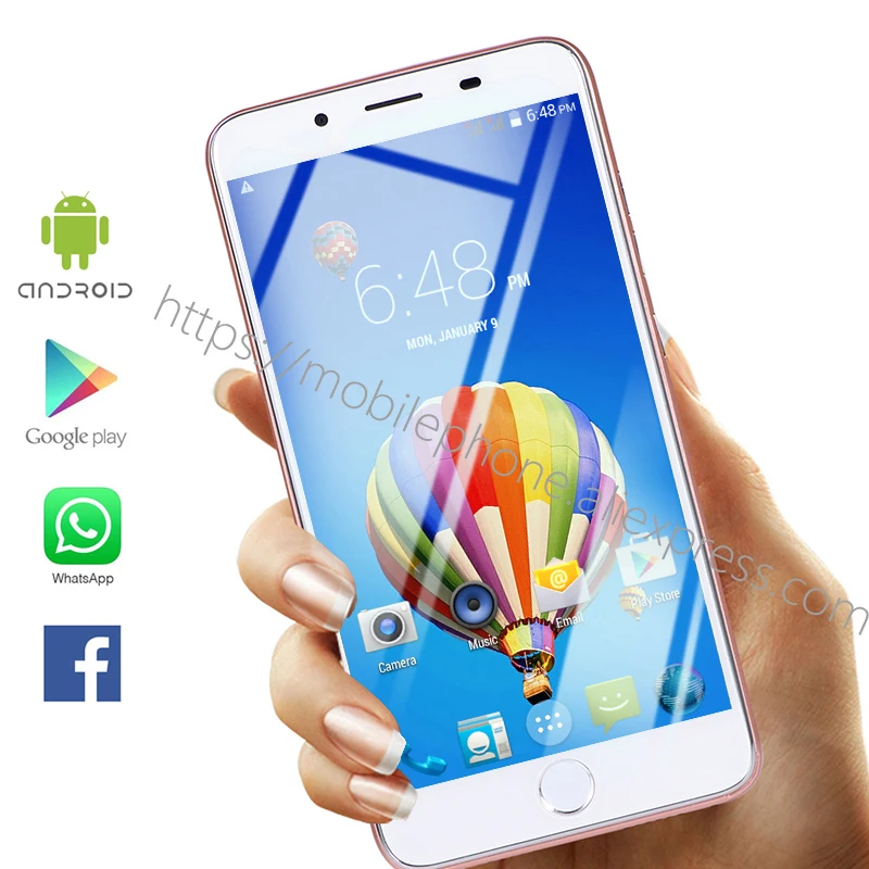 Глобальный язык разблокирован 7Plus Android смартфон 5 &quotдюймов Лицо ID смарт мобильный