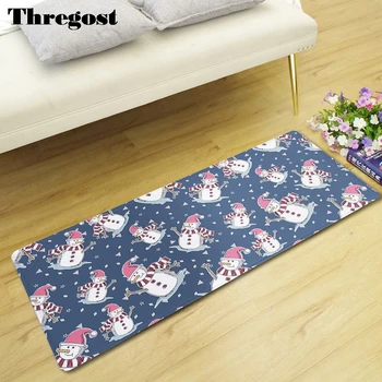 

Thregost Modern Print Indoor Doormat Floor Carpet Suede Rug Anti-Slip Kitchen Rugs Washable Christmas Decorations for Home