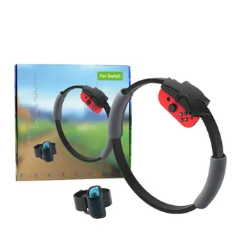 

Adjustable Elastic Leg Fixing Strap Sport Band+Non-Slip Ring-Con Grips Fit For Nintend Switch Gaming Accessories