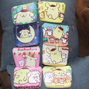 

Pom Purin Style Fashion Anime PU Coin Purse Cartoon Change Bags Coins Wallet Card Key Storage Birthday Gifts New