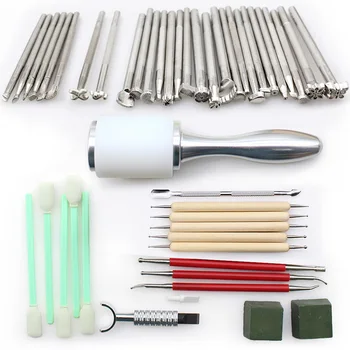 

Leather Craft Clouds Flower Pattern Stamp for Leathercraft Work Tools Metal Cutter Rotary Carving Knife Nylon Hammer Accessories