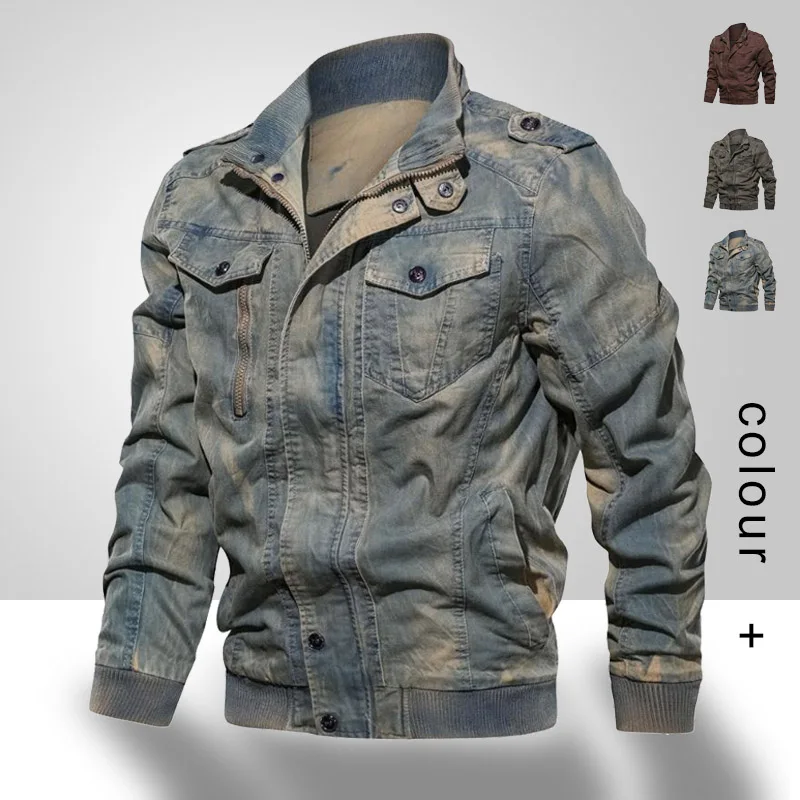 denim pilot jacket