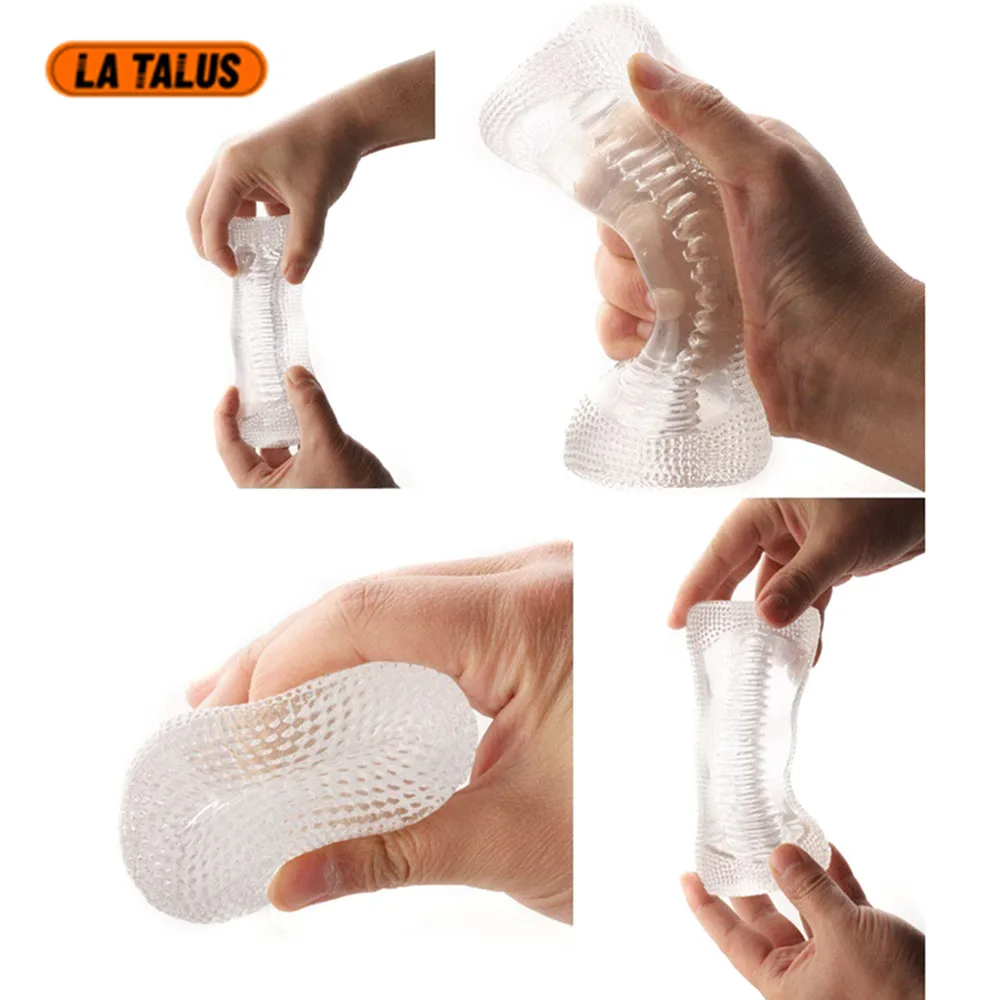 1 шт. мужской мастурбатор чашка мягкая киска секс-игрушки прозрачная вагина