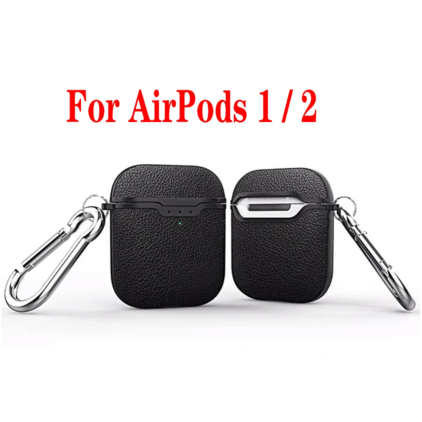 A for AirPods 1 2 Для AirPods Pro 3 чехол Роскошная кожа личи/углеродное волокно силиконовый защитный чехол для Airpods 2 AirPods 3 Bluetooth чехол для наушников - Цвет: A for AirPods 1 2