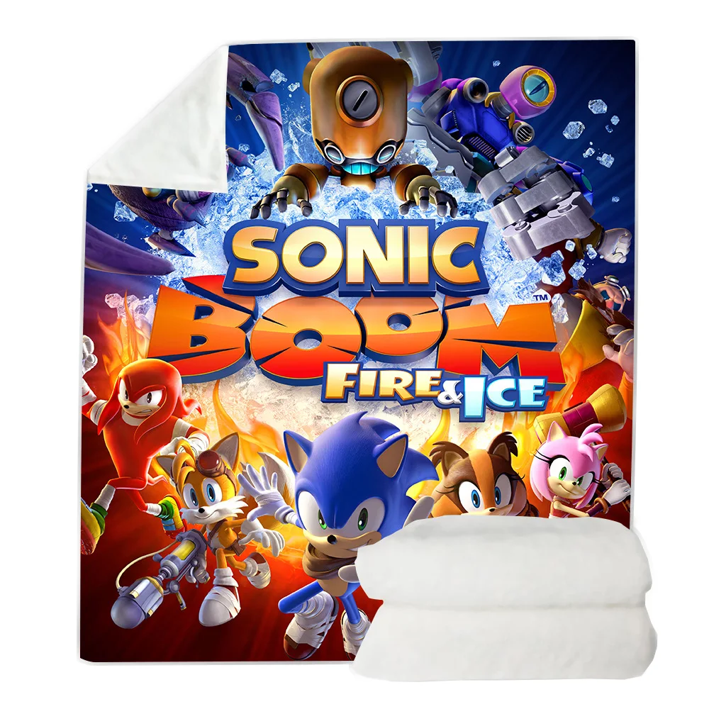 

Sonic the Boom pattern Blanket 3D full printed Wearable Blanket Adults/kids Fleece Blanket drop shippng style-5
