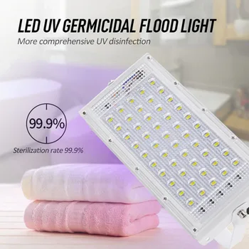 

Disinfection Sterilization LED Flood Lamp 50W UV Sterilizer Germicidal Light Tube UVC Germicidal Light Sterilizing Lights