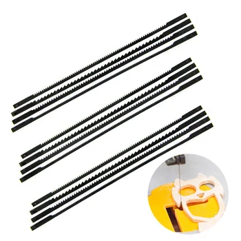 

12pcs 125mm Scroll Saw Blades Cutting Tools 10TPI Fit For 16 Inch Scroll Saw