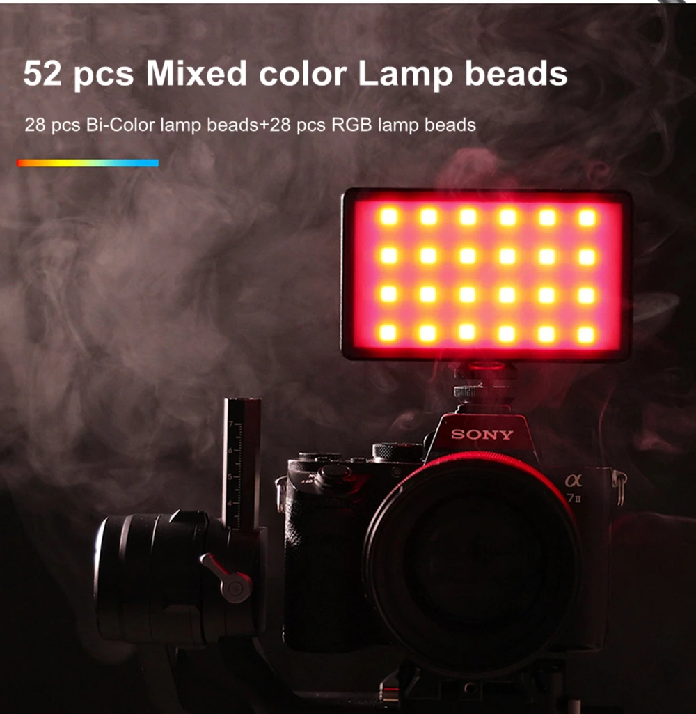 SOONPHO P10 RGB 2500K 8500K мини видео светодиодный светильник портативный заполняющий
