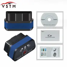 Новейший Vgate icar2 Bluetooth OBD2 автомобильный диагностический инструмент Icar 2 bluetooth ELM327 OBD 2 Авто сканер elm 327 считыватель кодов