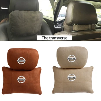 

Car Neck Pillows Breathable Cushion Headrest Accessories For Nissan Sylphy Juke Tiida Titan Leaf Note Qashaqai Navara Xtrail