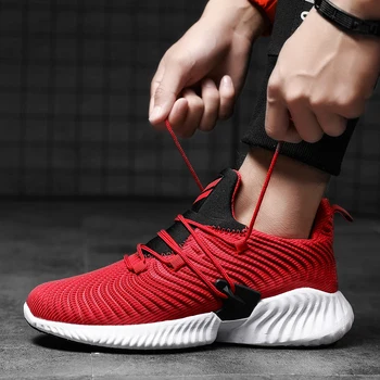

High Quality 2020 Fashion Trend Breathable Sneakers Men Mesh Shoes Men Outdoor Sport Jogging Men Shoes Big Size 39-46