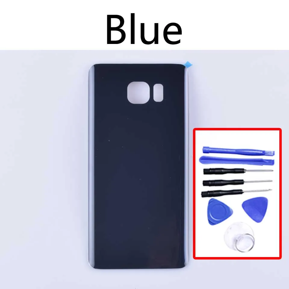 Note5 для samsung Galaxy Note 5 N920 N920F корпус крышка батареи задняя крышка чехол Задняя Дверь Корпус Корпуса - Цвет: Blue-With tool