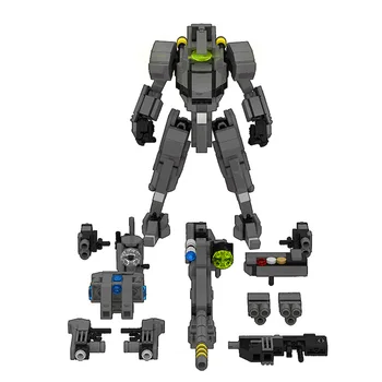 

682Pcs/set MOC Mini Mecha Warfare Mecha Model Small Particle Building Blocks Toy with 8 Types Weapon - Sniper Tactical Mecha