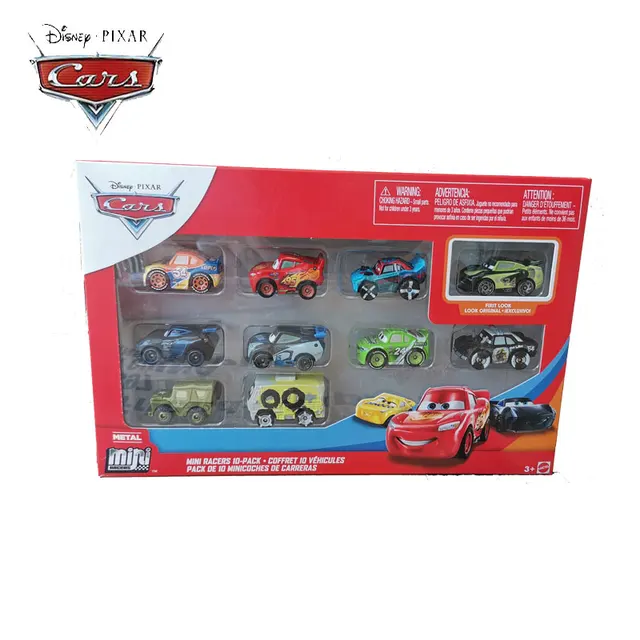 Disney Pixar Mini Toy Cars Lightning McQueen Alloy Mini Toy Car Miss Police Car Top Speed Small Sports Car Kids Holiday Gift 4