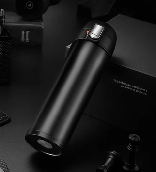 

Mug Customized Portable Thermal Vacuum Sealed Water Bottle Stainless Steel Vacuum Insulated Drink Cups Tumbler Flasks KK60BW