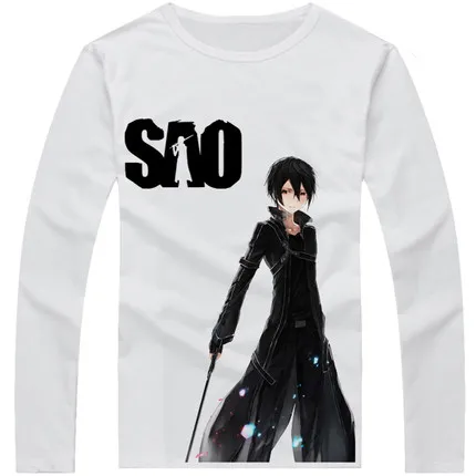 13 Новая модная футболка с аниме Sword Art Online летняя новая брендовая Футболка мужская футболка из хлопка с рукавом реглан SAO футболка мужские футболки - Цвет: 13