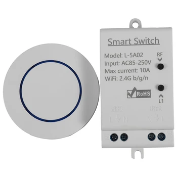 

EWeLink Home Smart WiFi RF Wireless Switch Timer Voice APP Remote Control Module Work with Google Home Amazon Alexa