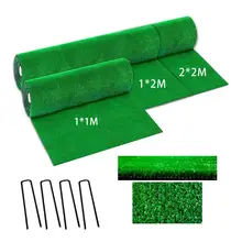 2020 nowy zagęścić zielony syntetyczny drenaż trawa symulacja sztuczna murawa zestaw murawa i stal nit mata ze słomy ogród dekoracji tanie tanio 1x1M 1x2M 2x2M artificial moss turf