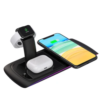 

Multifunctional Detachable Wireless Charger With Small LED Light fast charger wireless charger for iphone 8 apple watch airpods