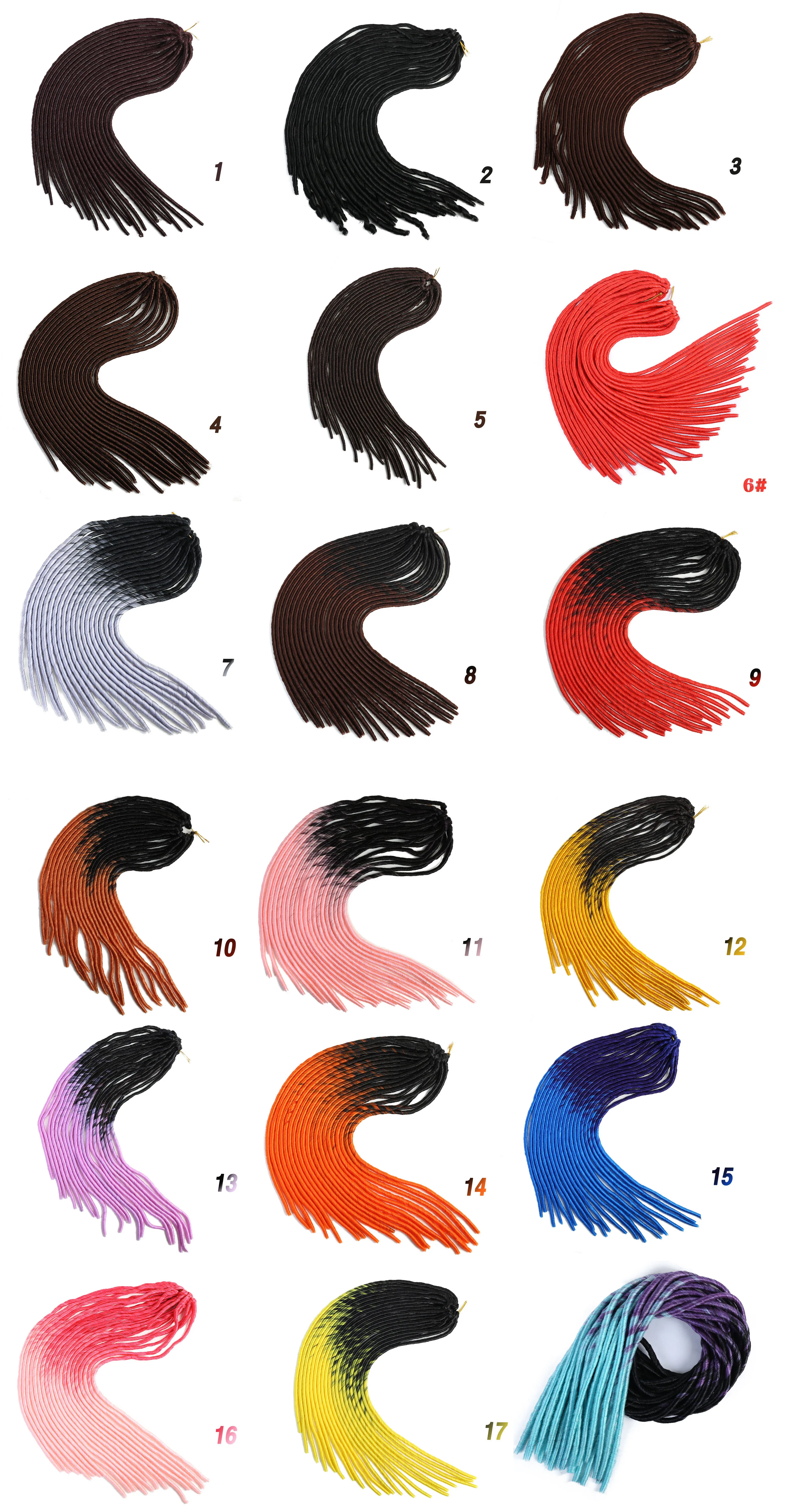 DIFEI 20 дюймов мягкая прическа Ombre цвет синтетический парик плетение наращивание волос