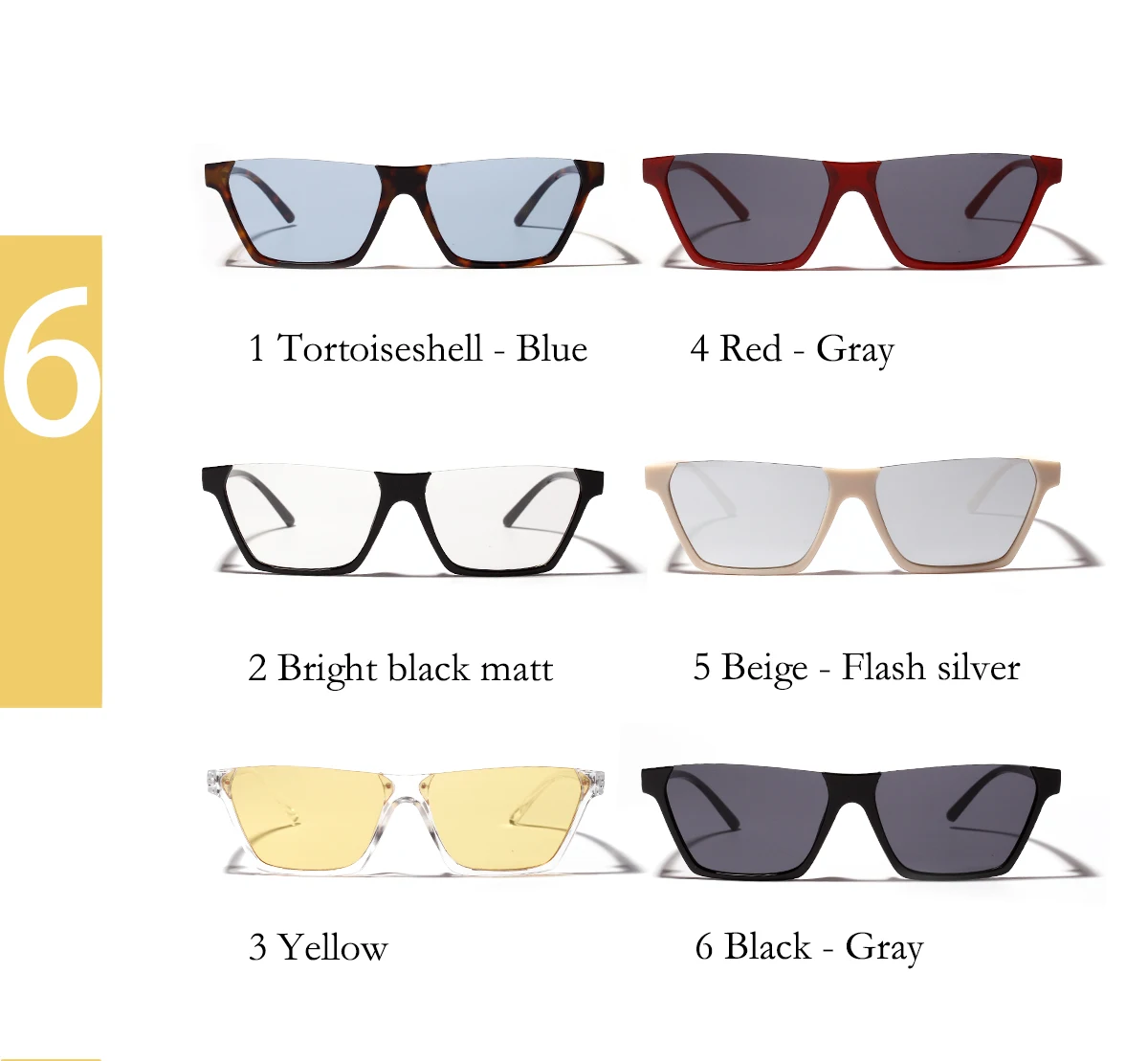 China Custom Fashion Women Casual Small Triangle Cat Eye Sunglasses