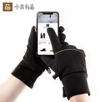 

Youpin Men Women Gloves Thickened To Keep Warm With Reflective Strips At Night Outdoor Warm Touch Screen Winter Gloves