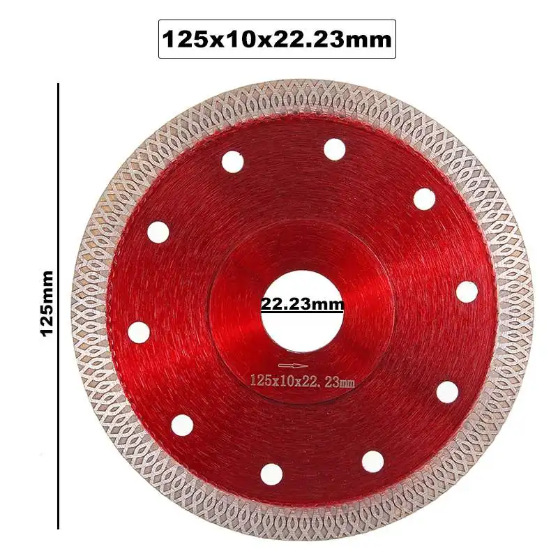 105/115/125mm Diamond Saws Blade Hot Pressed Sintered Mesh Turbo Cutting Disc For Ceramic Tile Granite Marble