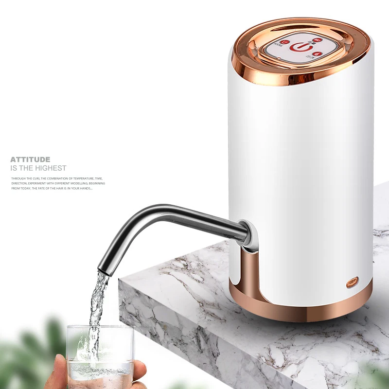 USB Charged Water Dispenser Protable Electric Drinking Water Pump Silent Design-Fits for 2 to 5 Gallon Bottles