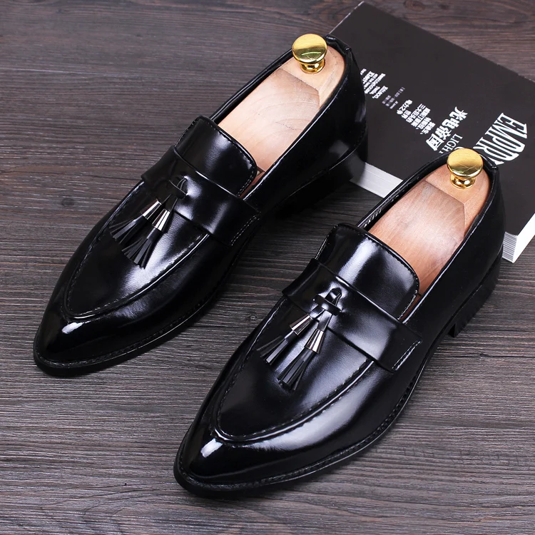 Винтажные мужские туфли-оксфорды, визуально увеличивающие рост; модельные туфли в деловом стиле; кожаные туфли без застежки с острым носком; zapatillas hombre